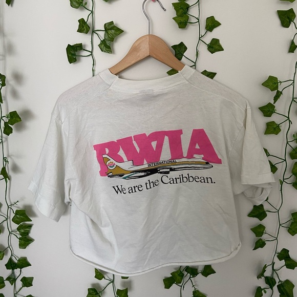 vintage carribean cropped tee - Picture 3 of 3